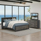 Jonnifer Queen Bookcase Bed, Dresser and Mirror