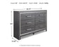 Lodanna Full Panel Bed with Mirrored Dresser
