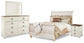Willowton Queen Sleigh Bed with Mirrored Dresser and Nightstand