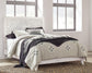 Paxberry Queen Panel Bed with Mirrored Dresser and Nightstand