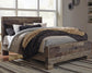 Derekson Queen Panel Bed with Mirrored Dresser and Nightstand
