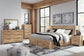 Hyanna King Panel Storage Bed with 2 Under Bed Storage Drawers, Dresser, Mirror, Chest and Nightstand