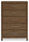 Cabalynn King Panel Bed with Storage with Mirrored Dresser, Chest and Nightstand