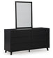 Danziar Queen Panel Bed, Dresser, Mirror and Nightstand