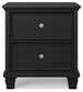 Lanolee Twin Panel Bed with Mirrored Dresser and Nightstand