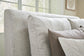 Cabalynn King Upholstered Bed with Mirrored Dresser