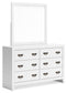 Binterglen California King Panel Bed, Dresser, Mirror, Chest and Nightstand