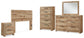 Hyanna Full Panel Headboard, Dresser, Mirror, Chest and Nightstand