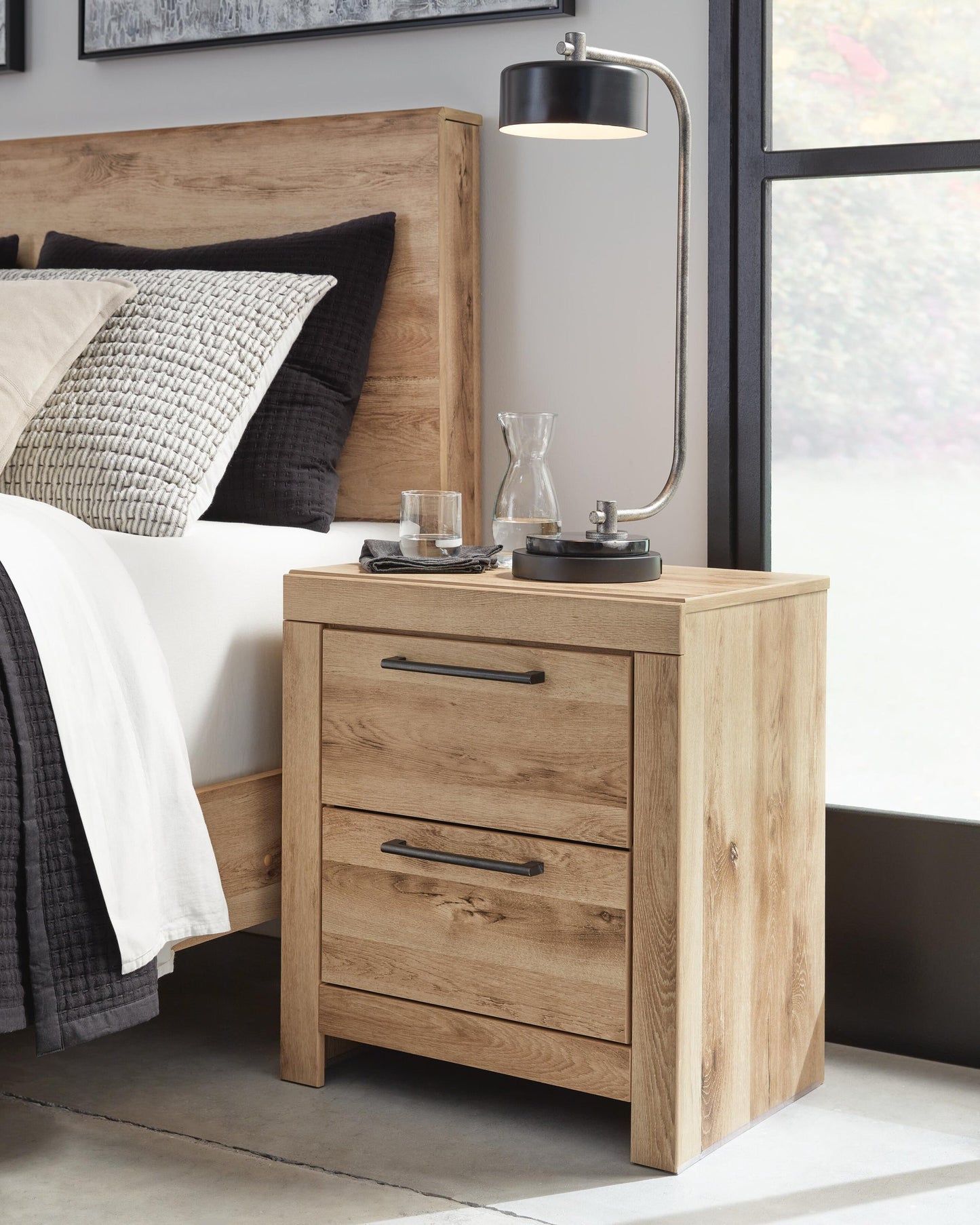 Hyanna Queen Panel Headboard, Dresser, Mirror, Chest and Nightstand