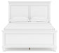 Fortman Full Panel Bed with Mirrored Dresser, Chest and Nightstand