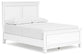 Fortman Full Panel Bed with Mirrored Dresser, Chest and Nightstand