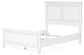 Fortman Full Panel Bed with Mirrored Dresser, Chest and Nightstand