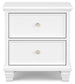 Fortman Full Panel Bed with Mirrored Dresser and Nightstand