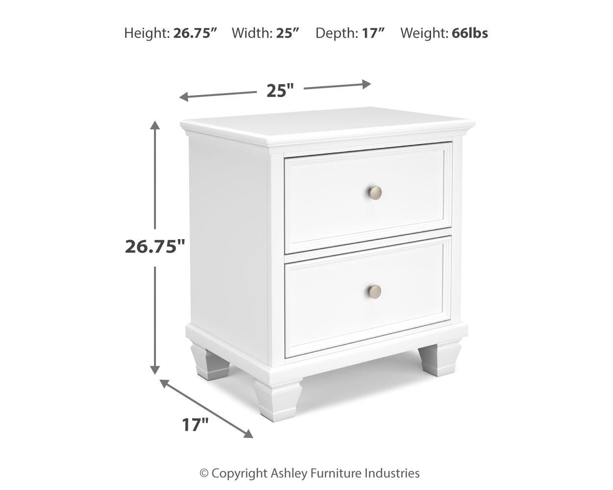 Fortman Full Panel Bed with Mirrored Dresser and Nightstand