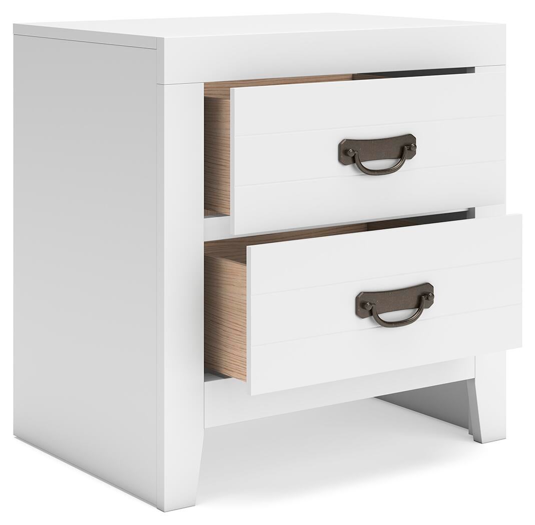 Binterglen Twin Panel Bed, Dresser, Mirror, Chest and Nightstand