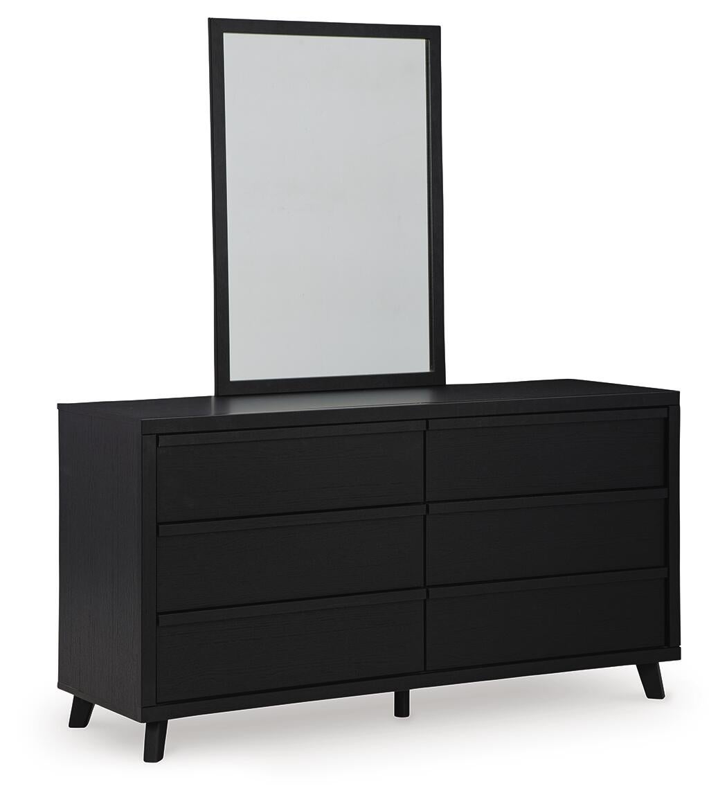 Danziar Queen Panel Headboard, Dresser, Mirror, Chest and Nightstand