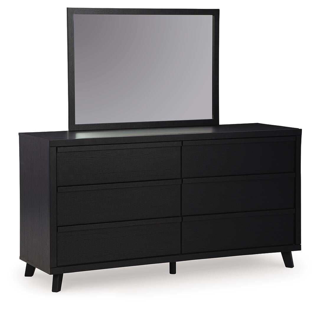 Danziar King Panel Headboard, Dresser, Mirror and Nightstand