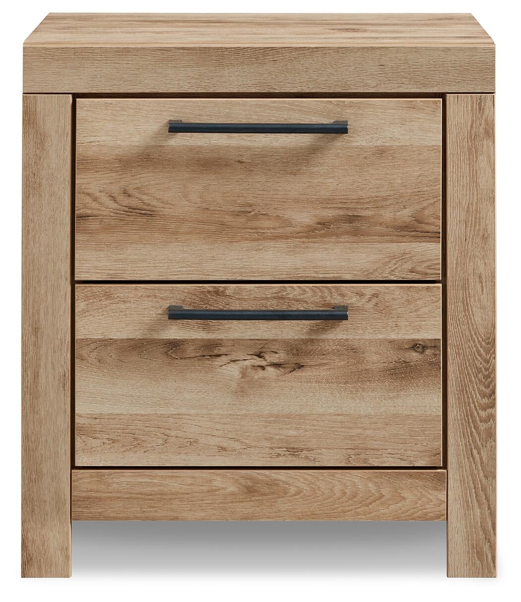 Hyanna Full Panel Bed with 1 Side Storage, Dresser, Mirror and Nightstand