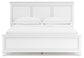 Fortman California King Panel Bed with Mirrored Dresser