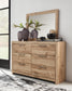 Hyanna Full Panel Headboard, Dresser, Mirror and Nightstand
