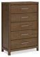 Cabalynn Queen Panel Bed with Storage with Mirrored Dresser, Chest and Nightstand