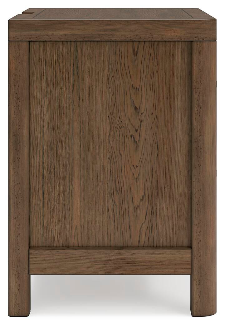 Cabalynn Queen Panel Bed with Storage with Mirrored Dresser, Chest and Nightstand