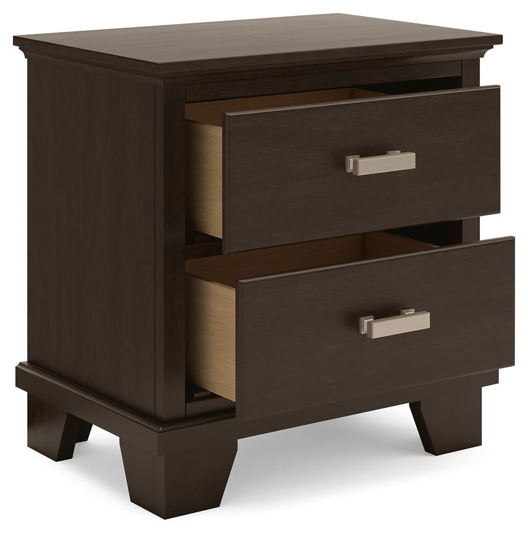 Covetown California King Panel Bed, Dresser, Mirror, Chest and Nightstand