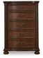 Lavinton King Poster Bed, Dresser, Mirror, Chest and Nightstand