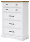 Ashbryn Queen Panel Storage Bed, Dresser, Mirror, Chest and Nightstand