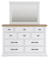 Ashbryn King Panel Storage Bed, Dresser, Mirror and Nightstand