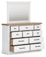 Ashbryn King Panel Storage Bed, Dresser, Mirror and Nightstand