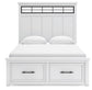 Ashbryn Queen Panel Storage Bed, Dresser, Mirror and Nightstand