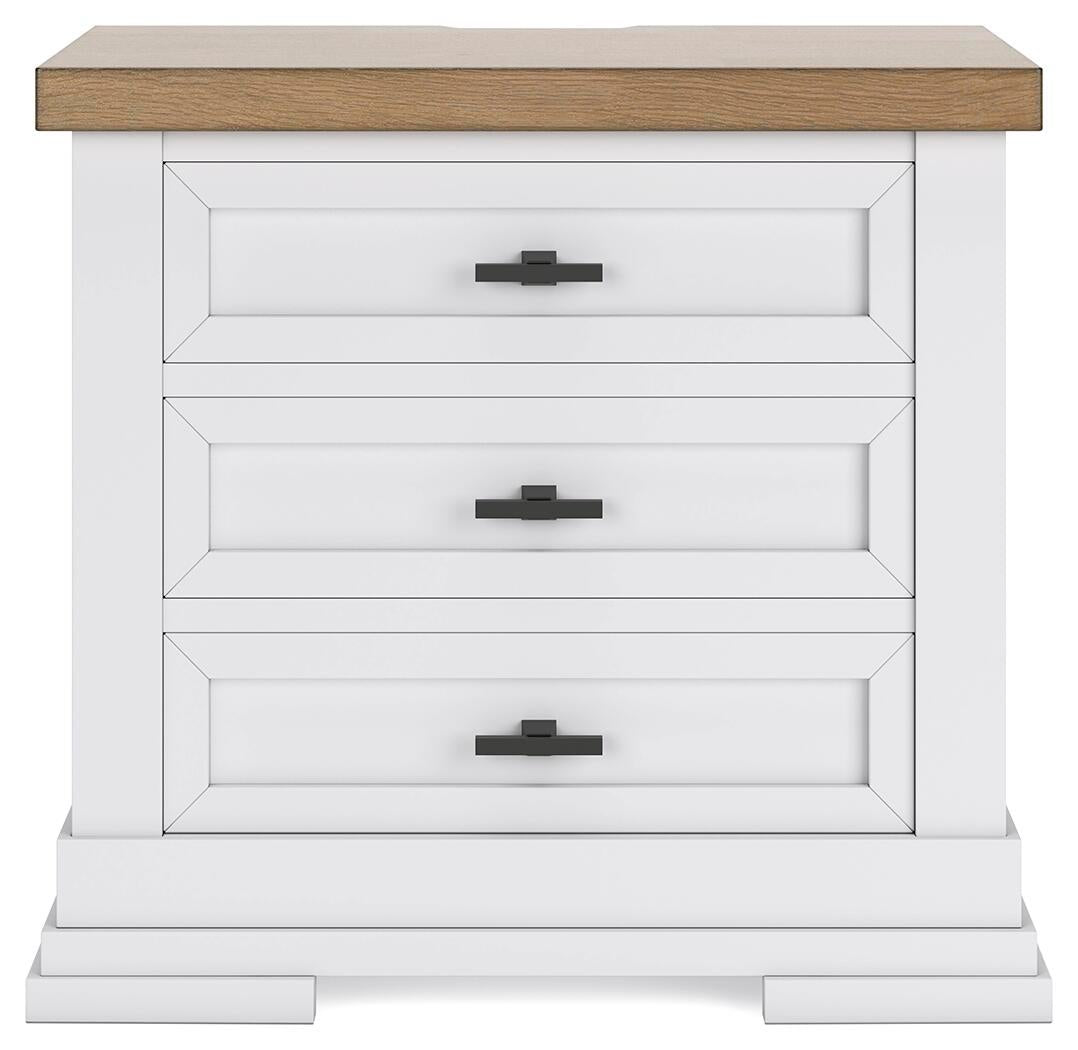 Ashbryn Queen Panel Storage Bed, Dresser, Mirror and Nightstand