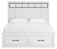 Ashbryn King Panel Storage Bed, Dresser and Mirror
