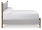 Lyncott Queen Upholstered Bed with Mirrored Dresser