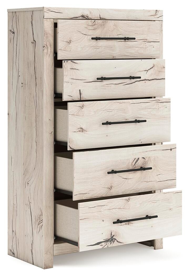 Lawroy Queen Panel Headboard, Dresser, Mirror, Chest and Nightstand