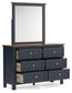 Landocken Twin Panel Bed, Dresser, Mirror, Chest and Nightstand