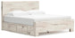 Lawroy King Panel Bed with Storage, Dresser and Mirror