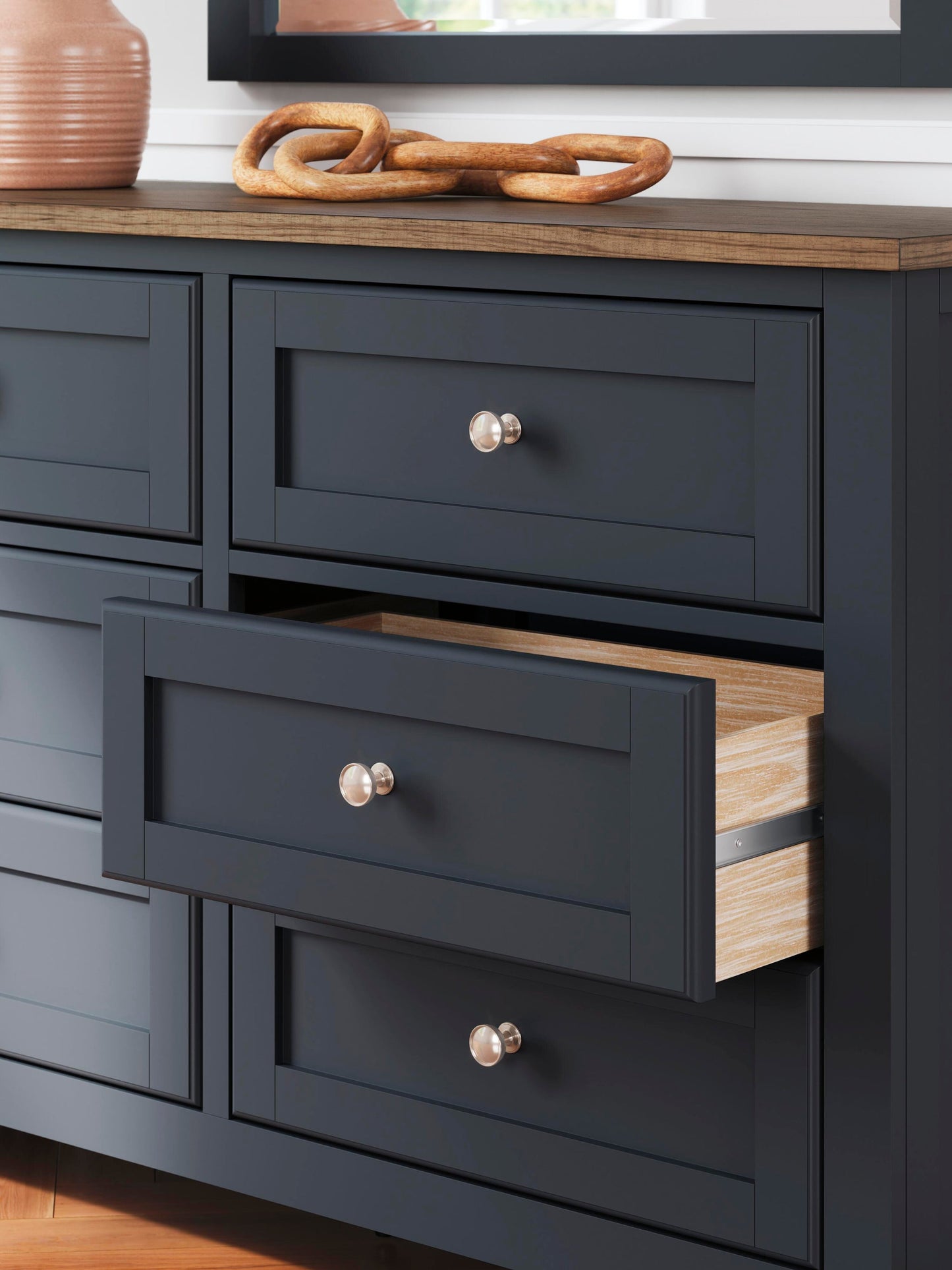 Landocken Full Panel Bed, Dresser, Mirror and Nightstand