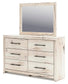 Lawroy Twin Panel Bed with Storage, Dresser, Mirror, Chest and Nightstand