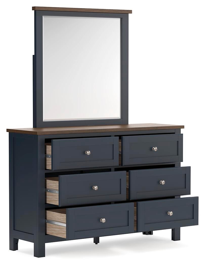 Landocken Full Panel Bed, Dresser, Mirror, Chest and Nightstand