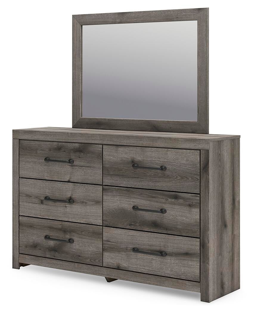 Urbanoore Full Panel Bed with Storage, Dresser, Mirror and Nightstand