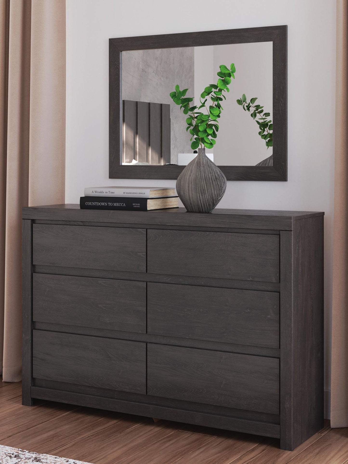 Parlayon King Panel Storage Bed, Dresser and Mirror