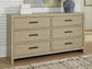 Calmoro King Bookcase Bed with Mirrored Dresser