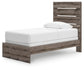 Urbanoore Twin Panel Bed, Dresser, Mirror, Chest and Nightstand