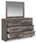 Urbanoore Full Panel Bed, Dresser, Mirror and Nightstand