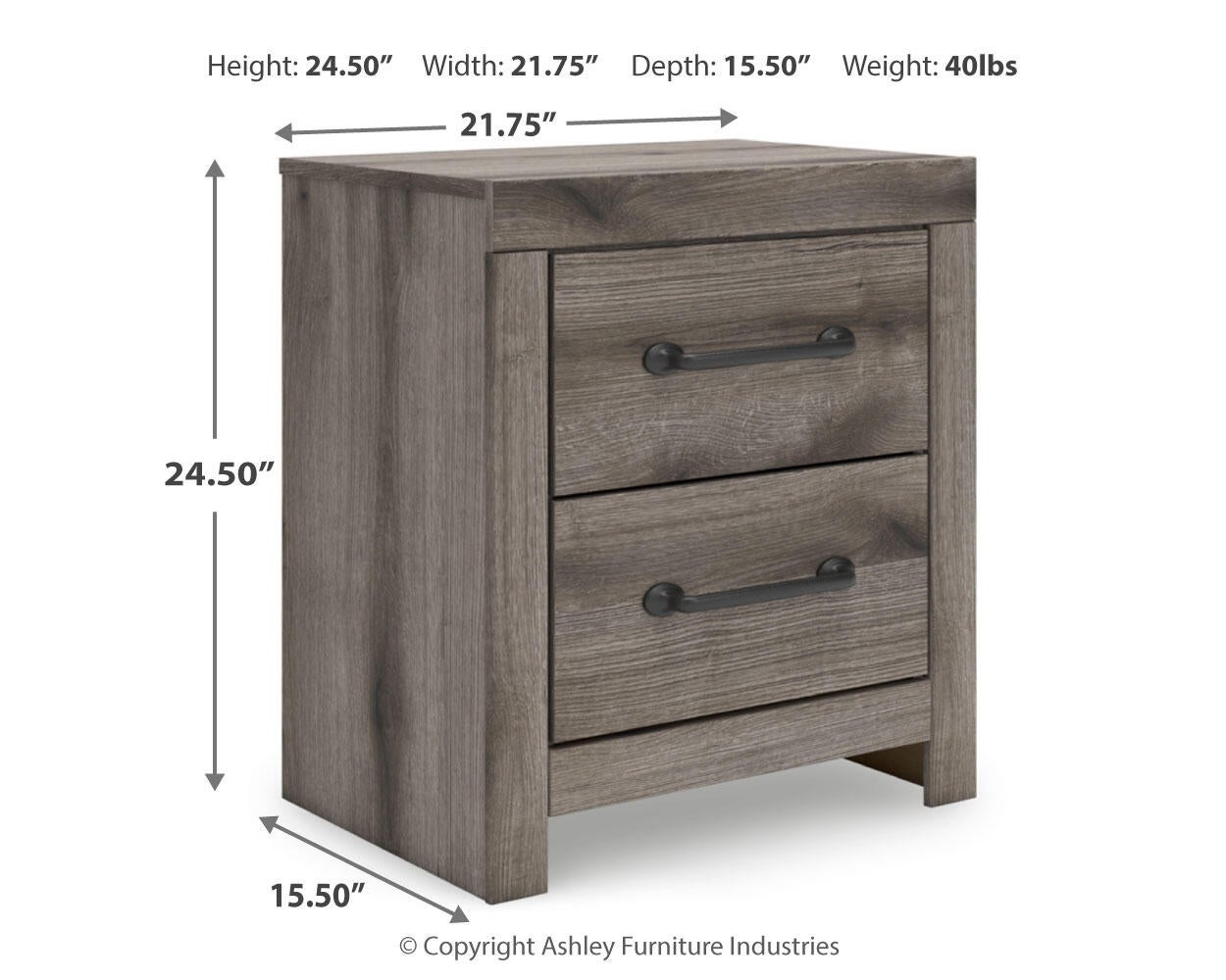 Urbanoore Full Panel Bed, Dresser, Mirror and Nightstand