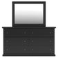 Maribel King Panel Bed, Dresser, Mirror, Chest and Nightstand