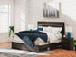 Delmorta King Panel Bed, Dresser and Mirror