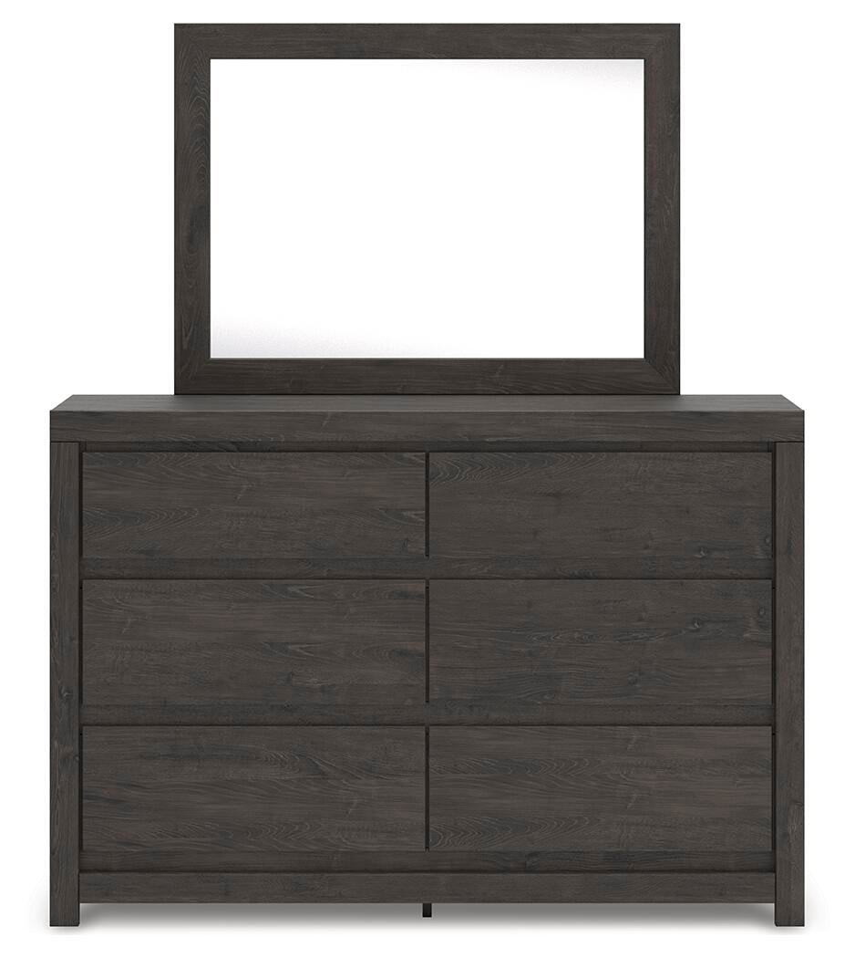 Parlayon Queen Panel Storage Bed, Dresser, Mirror, Chest and Nightstand